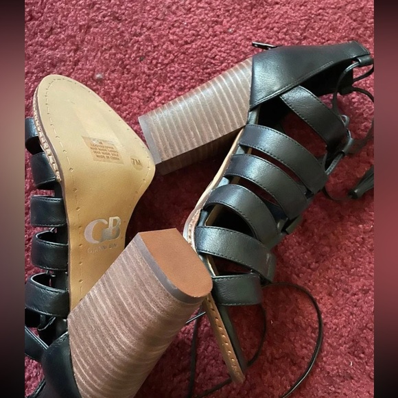 NEW black gianni bini leather sandals - Picture 5 of 7